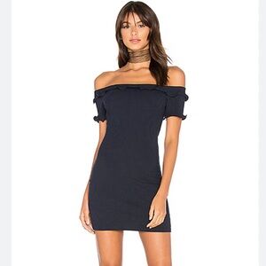 By the way. Navy mini dress